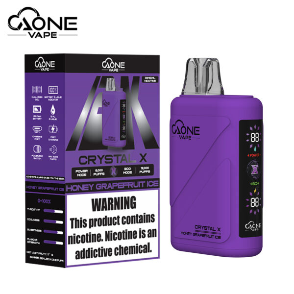AONE Crystal X 水晶 2 代｜12000 口大容量一次性電子煙 內部升級版